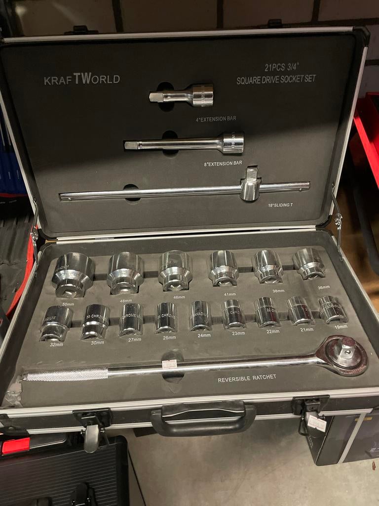 Doppenset Groot 19-50mm doppen NIEUW, Auto diversen, Autogereedschap, Nieuw, Ophalen