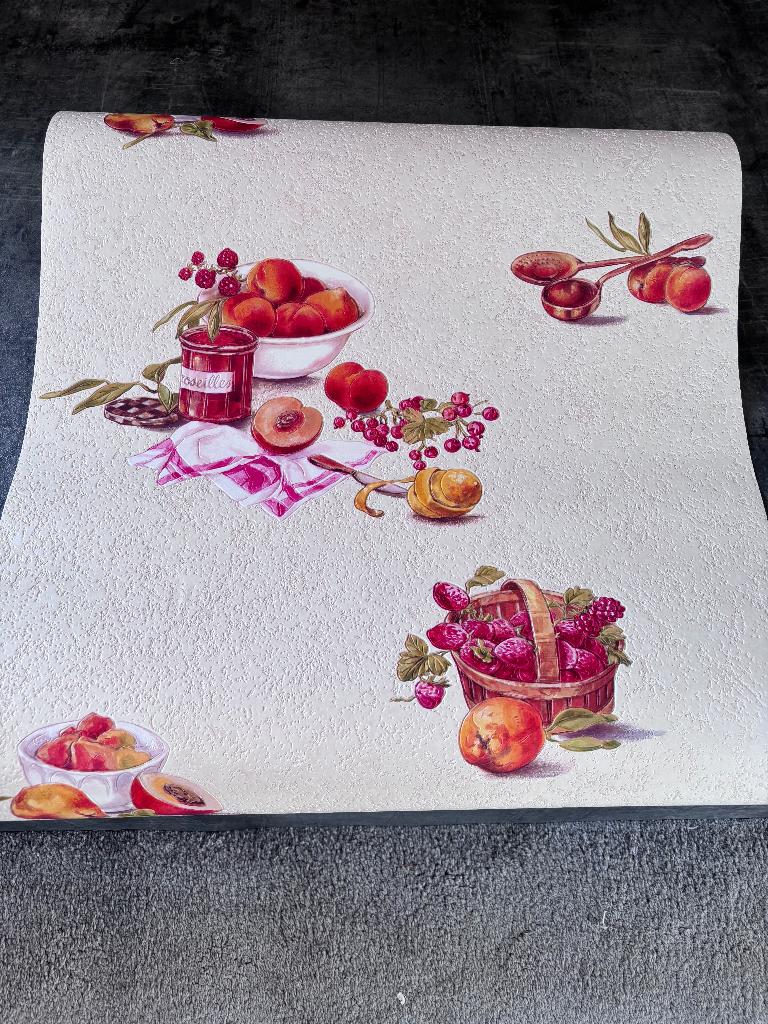 Retro behang, Huis en Inrichting, Stoffering | Behang, Beige, Geel, Groen, Oranje, Roze, minder dan 10 m², Ophalen
