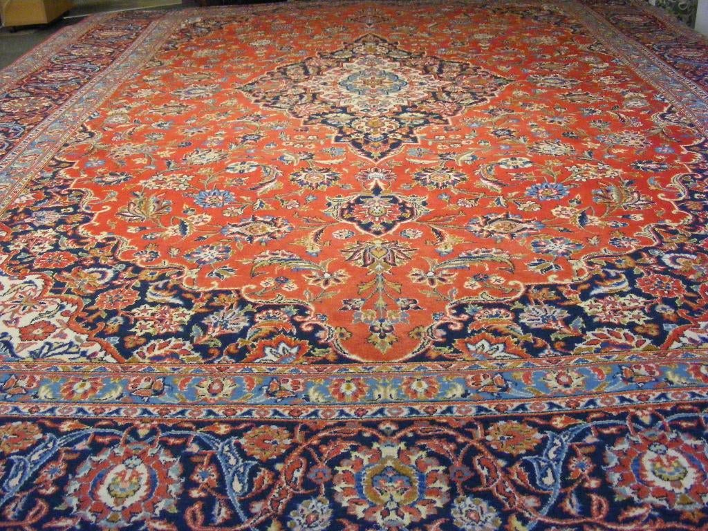 Handgeknoopt Perzisch Tapijt. Kashan iran Maat:2.88X3.93.M, 200 cm of meer, Ophalen of Verzenden, Zo goed als nieuw, 200 cm of meer