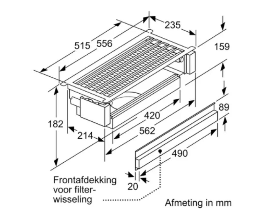 Siemens regenereerbaar filter LZ11ITD11 + montage //NIEUW//, Ophalen, Nieuw, Overige typen