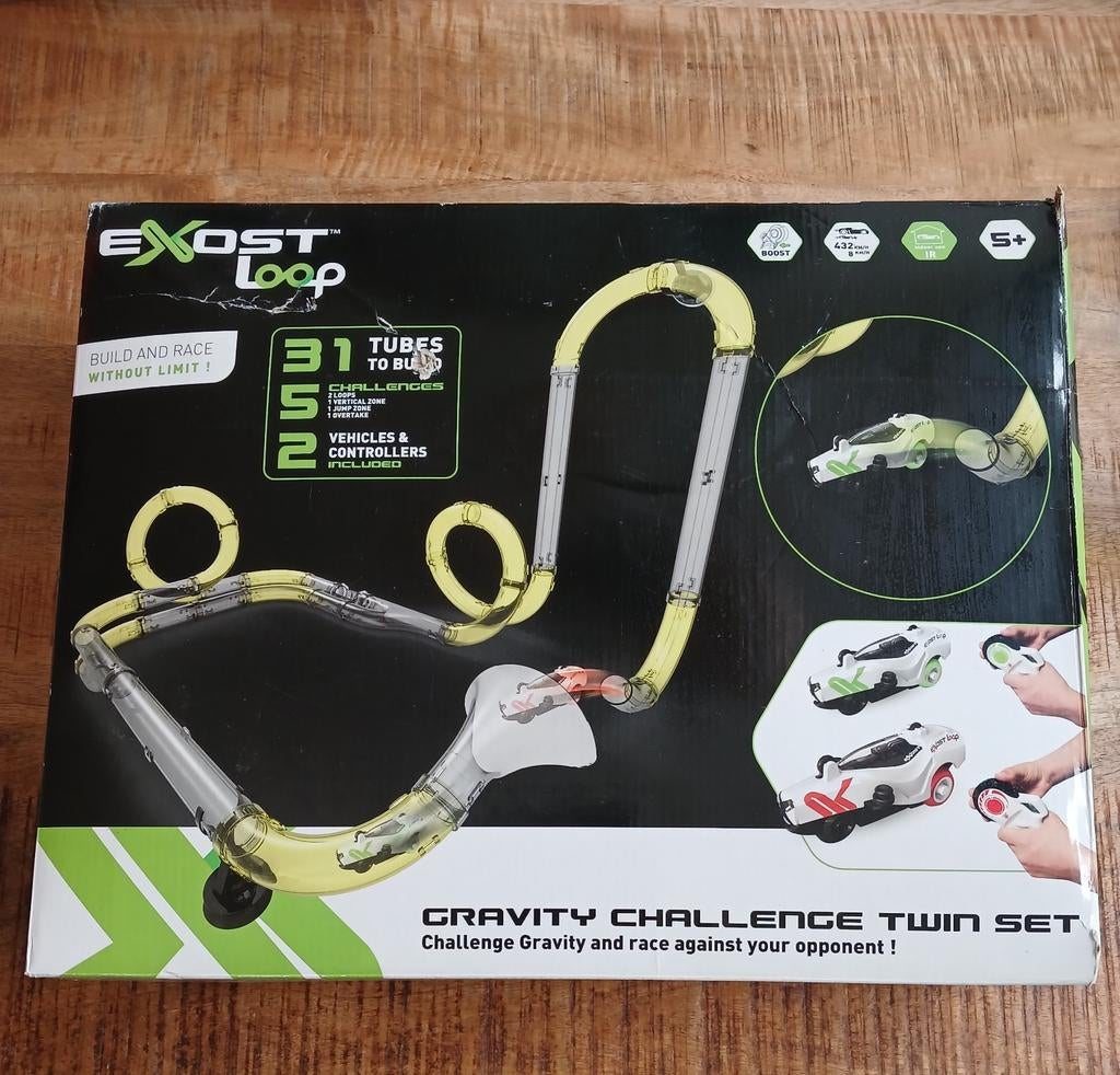 Exost Loop Racebaan Gravity Challenge Twin Set, Kinderen en Baby's, Speelgoed | Racebanen, Overige merken, Racebaan, Nieuw, Ophalen of Verzenden