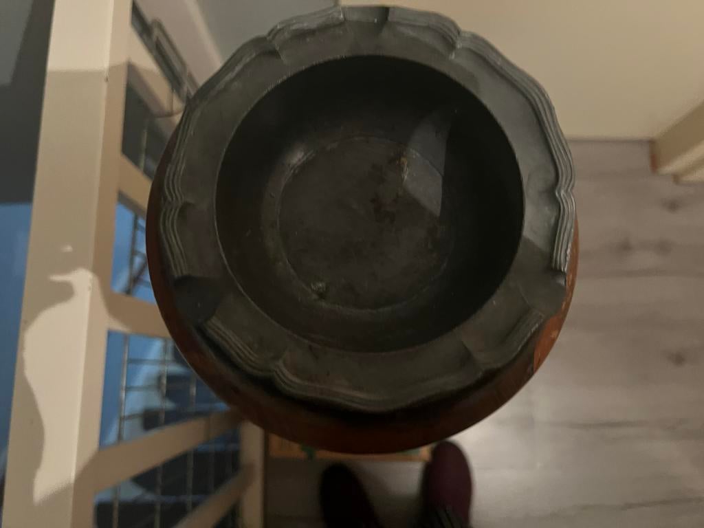 Vintage Asbak op Standaard, Ophalen, Gebruikt, Schaal, Rond