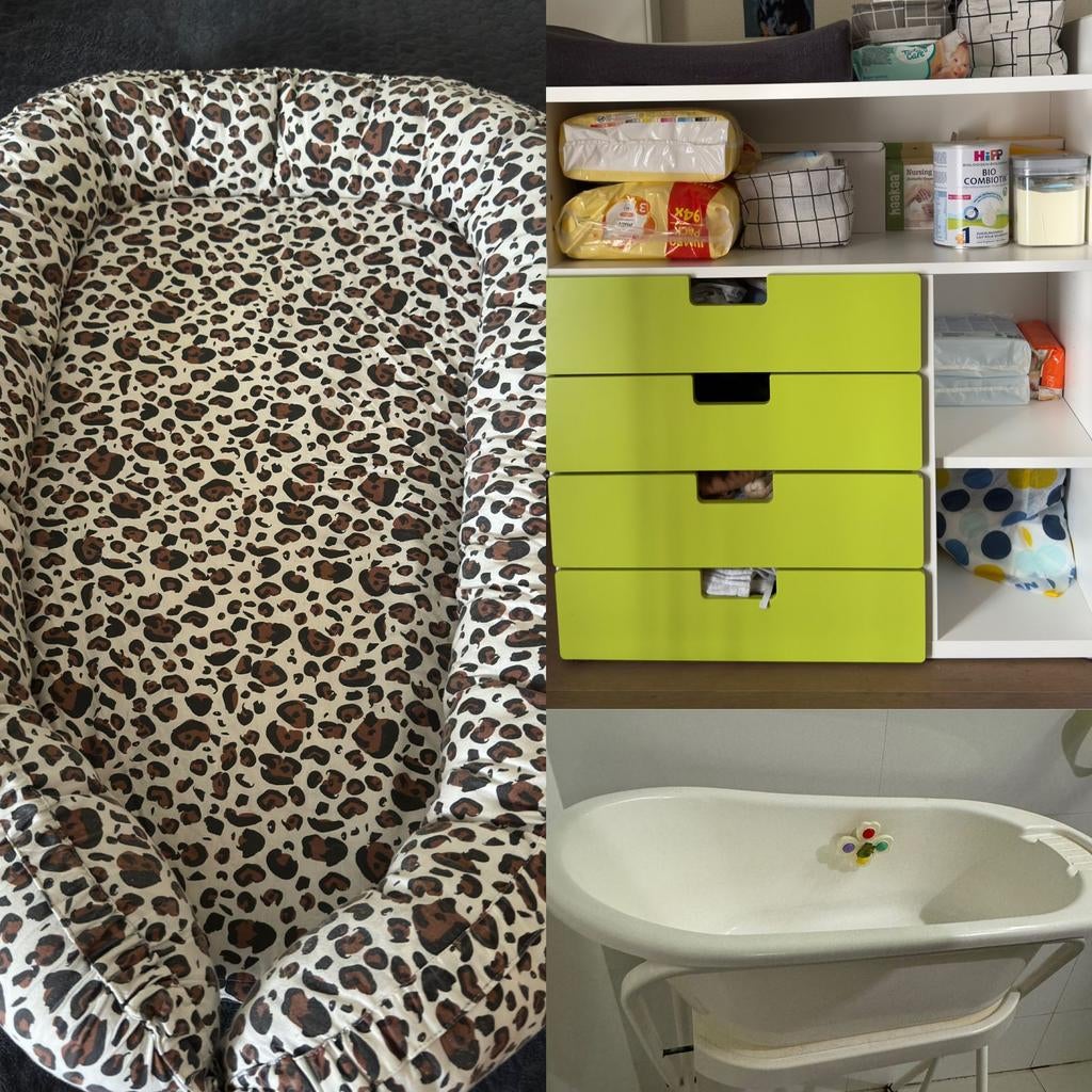 commode, badje en babynestje, Kinderen en Baby's, Kinderkamer | Commodes en Kasten, Ophalen, Gebruikt, 50 tot 70 cm, 100 cm of meer