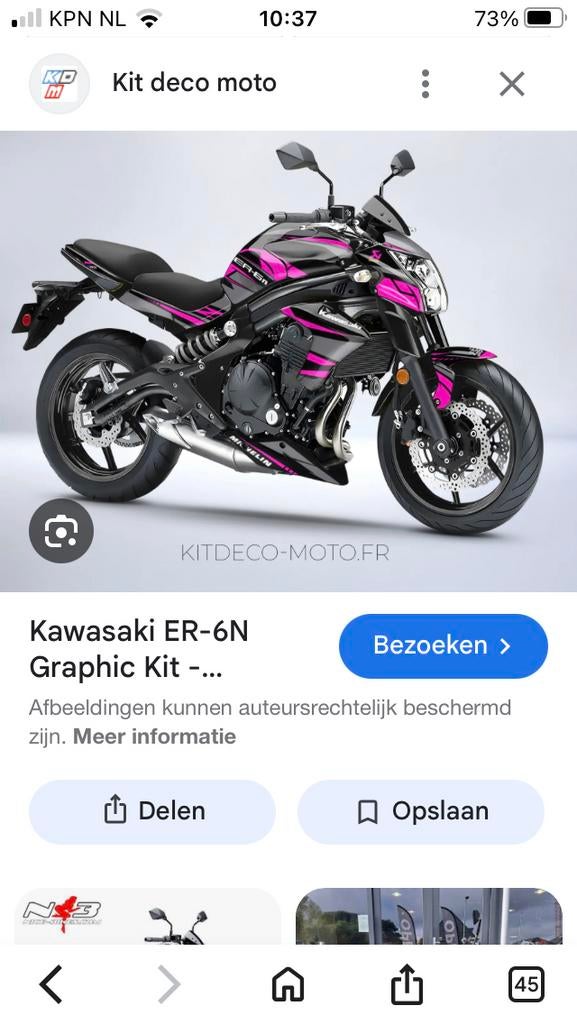 Kawasaki ER6N sticker set, Ophalen of Verzenden, Nieuw