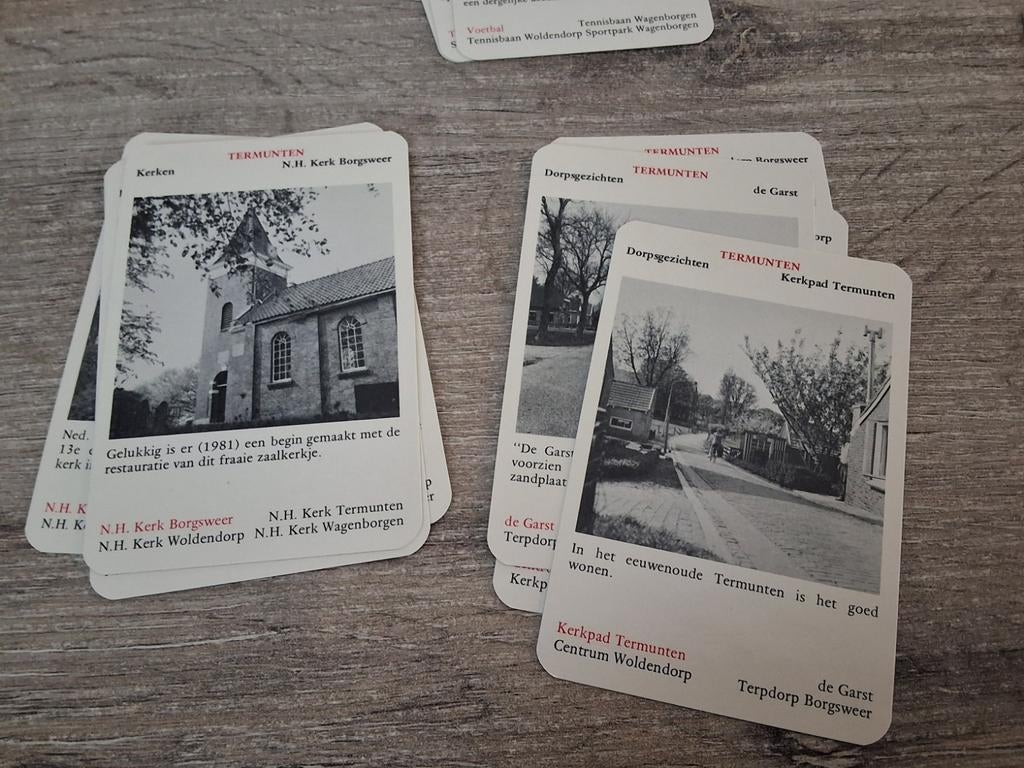 Termunten kwartet spel, Verzamelen, Ansichtkaarten | Nederland, Zuid-Holland, 1960 tot 1980, Ophalen of Verzenden