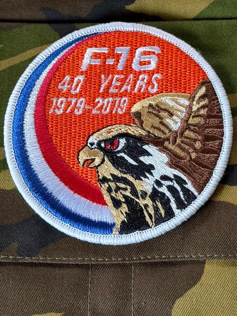 40 jaar F16 Fighting Falcon 1979-2019, Ophalen of Verzenden, Nieuw, Patch, Badge of Embleem