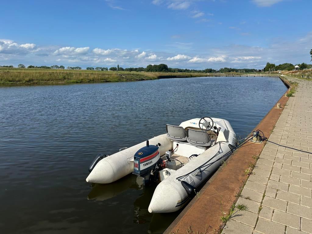 Zodiac 380SRX – Snel, compleet & vaarklaar! (+ trailer), Watersport en Boten, Ophalen, Gebruikt, Zodiac, Benzine