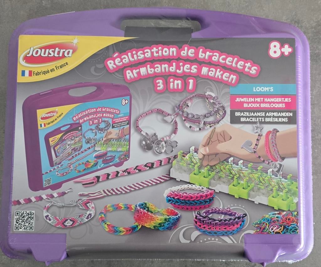 Armbanden maken set 3 in 1 - Joustra, Hobby en Vrije tijd, Ophalen of Verzenden, Nieuw