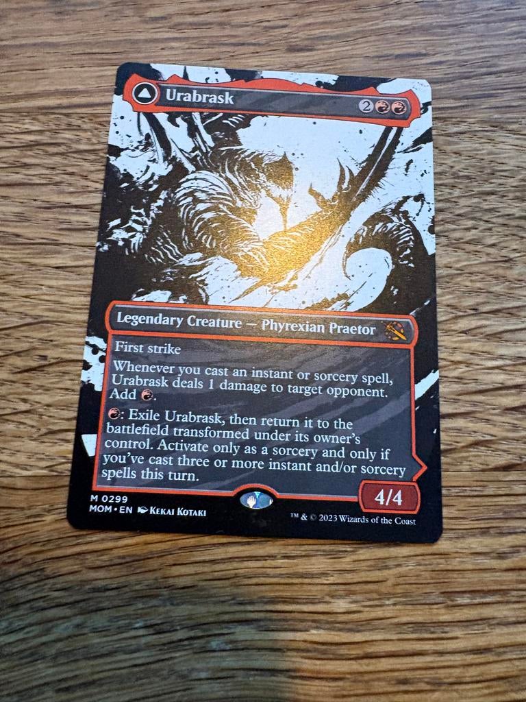Urabrask // The Great Work - MOM - Foil, Ophalen of Verzenden, Zo goed als nieuw, Losse kaart, Foil