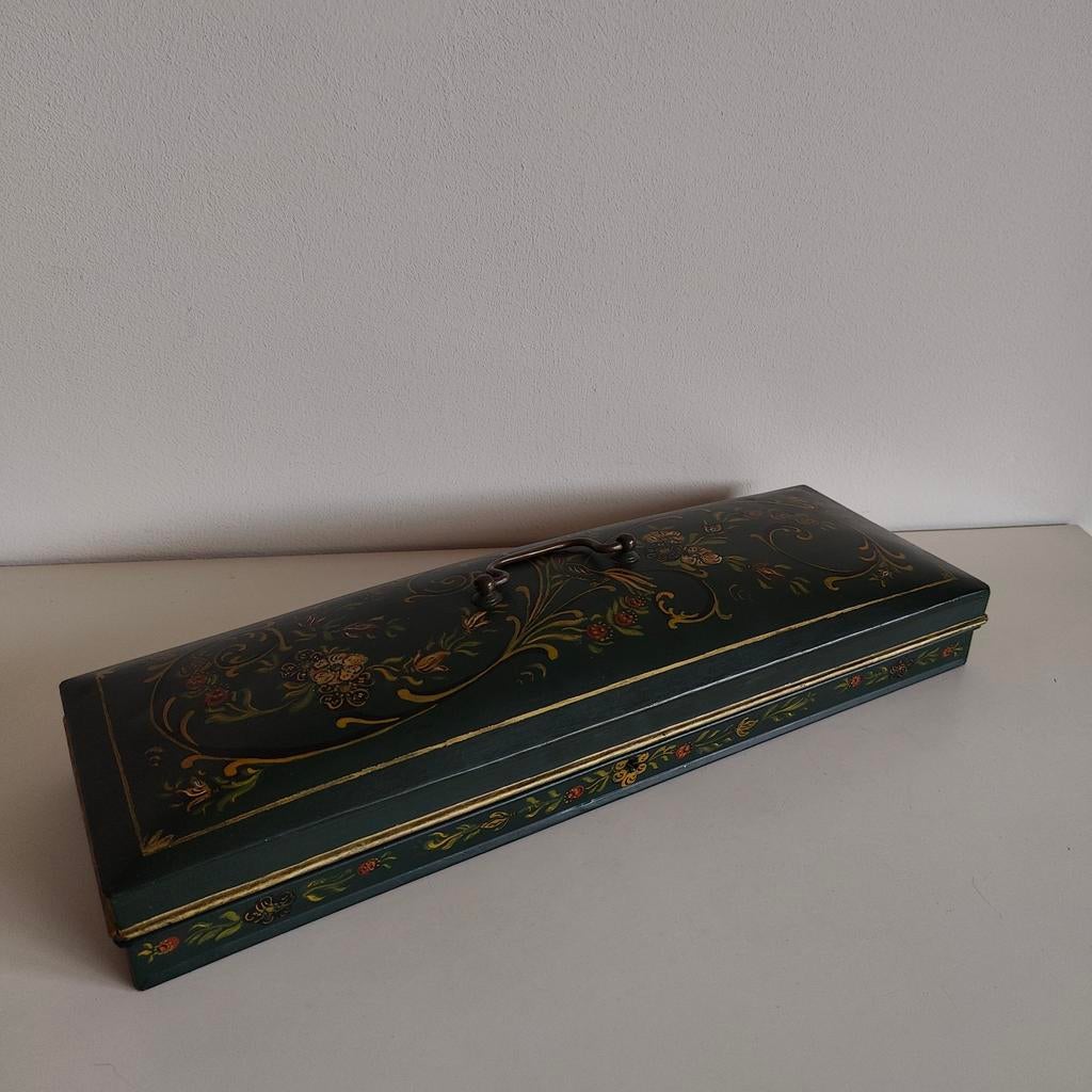 Hindeloopen grote doos hout vintage, Antiek en Kunst, Antiek | Woonaccessoires, Ophalen of Verzenden
