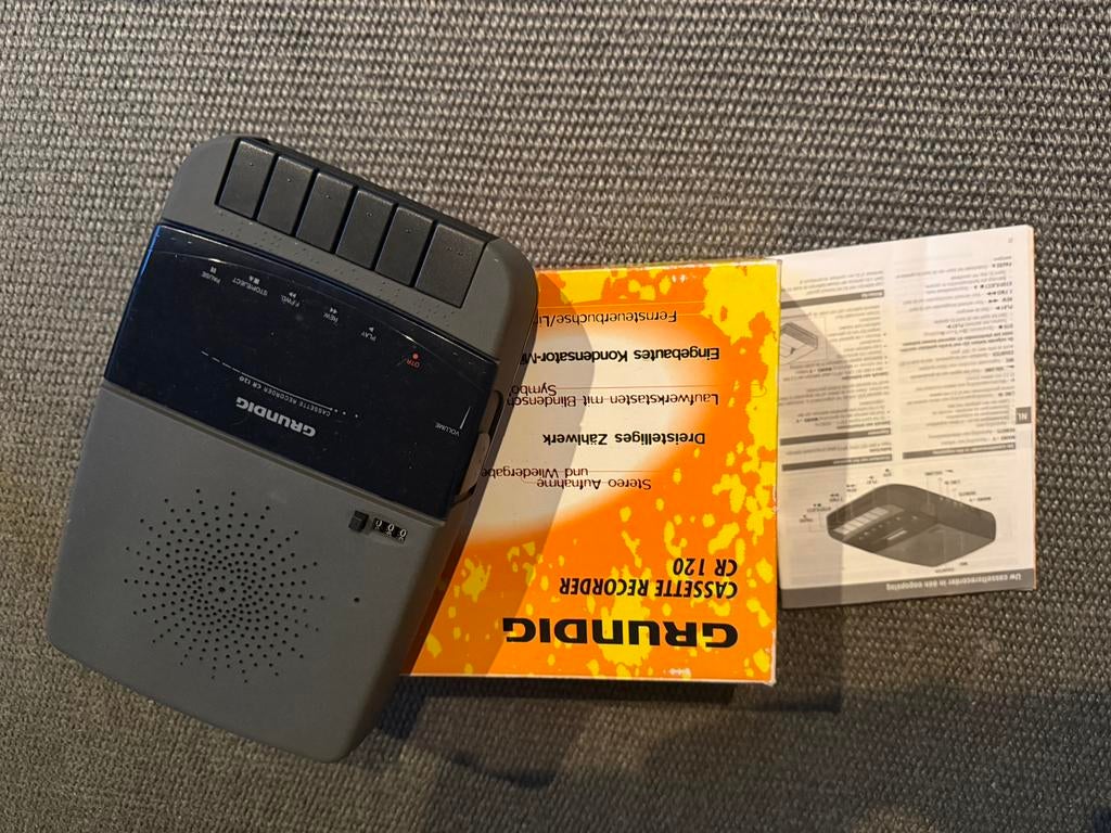 Grundig casetterecorder CR 120, Ophalen of Verzenden, Zo goed als nieuw