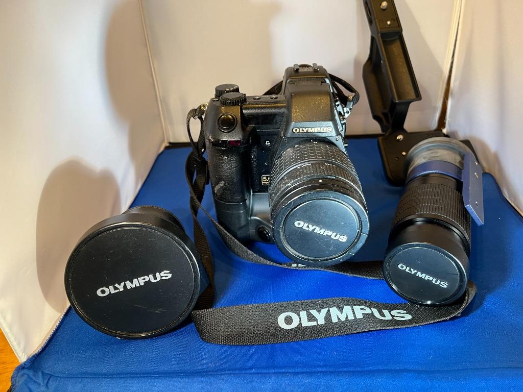 Olympus Set E-20P met accupack, Groothoek, Tele en supertele, Spiegelreflex, Ophalen of Verzenden, Zo goed als nieuw, Olympus