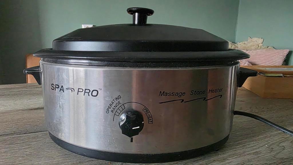 Hot Stone massage pan en stenen, Ophalen, Zo goed als nieuw, Hotstone