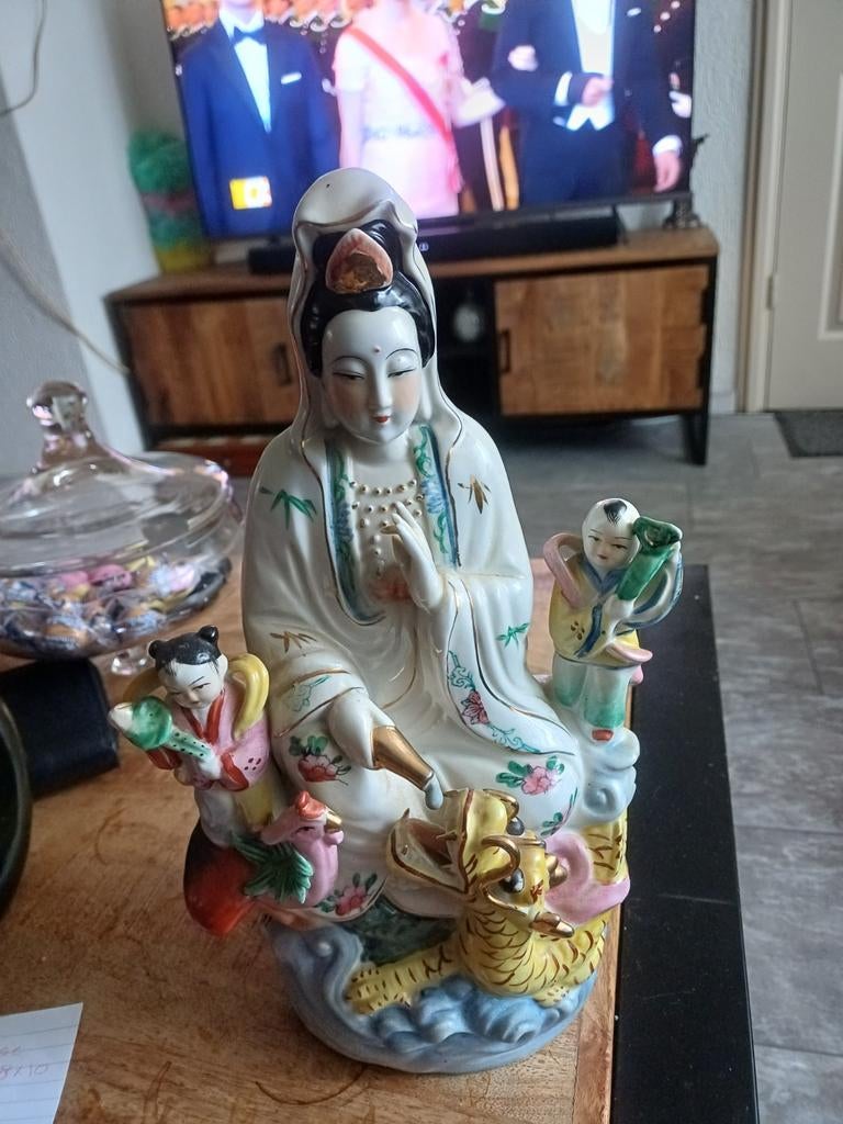 Orgineel  porseleine Chinees  beeldje zie foto's, Ophalen of Verzenden, Zo goed als nieuw