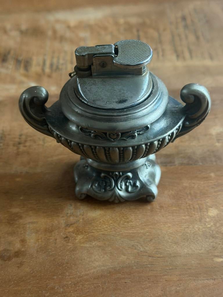 Antieke tafelaansteker, Ophalen of Verzenden, Zilver