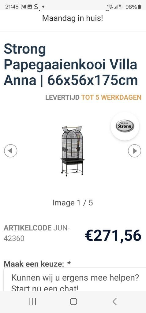 Papegaaien kooi, Dieren en Toebehoren, Vogels | Parkieten en Papegaaien, Meerdere dieren, Parkiet