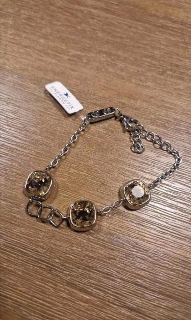 Mooie armband Energetix, Sieraden, Tassen en Uiterlijk, Armbanden, Ophalen of Verzenden, Nieuw, Zilver, Zilver