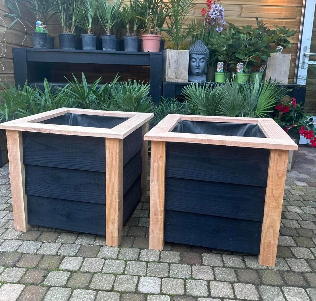 DOUGLAS PLANT/BLOEMBAK RABAT, Tuin en Terras, Bloembakken en Plantenbakken, Ophalen, Nieuw, Vierkant, Hout
