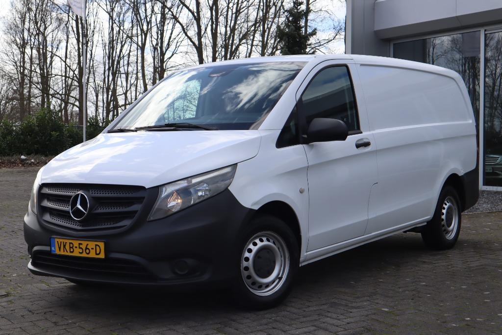 Mercedes-Benz Vito 114 CDI Lang Airco, Trekhaak, Cruisecontr, Auto's, Euro 5, Zwart, 4 cilinders, 2000 kg