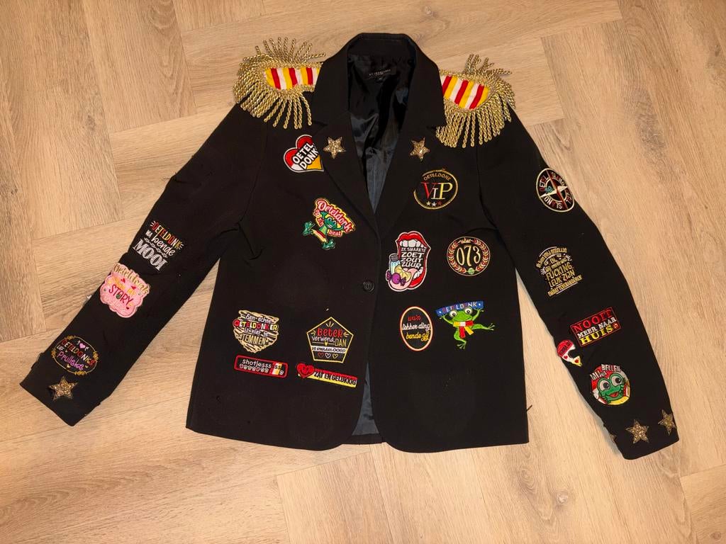 Oeteldonk Carnaval Jasje - Uniek! Maat M, Maat 38/40 (M), Ophalen of Verzenden, Zo goed als nieuw, Kleding