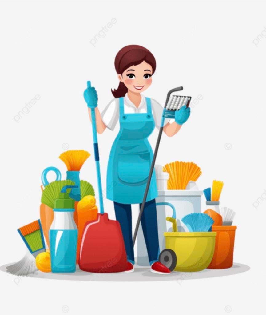 Schoonmaakster, Schoonmaken