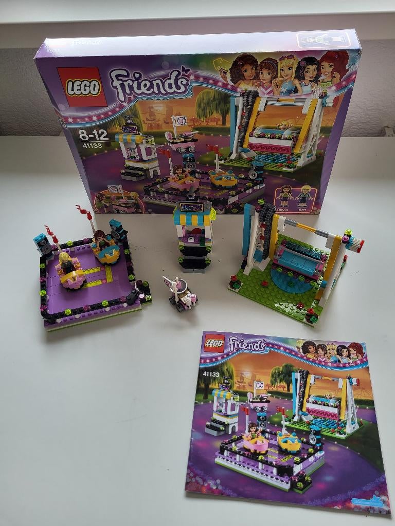 Lego Friends - Amusement Park Bumper Cars (41133), Ophalen of Verzenden, Zo goed als nieuw, Complete set, Lego