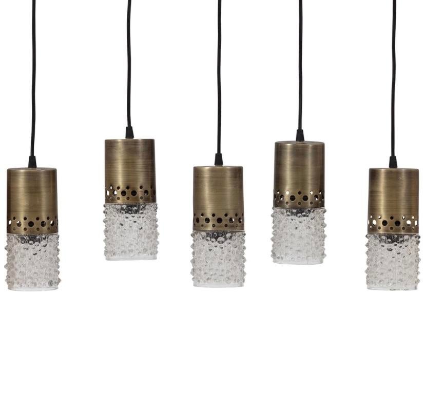 BePureHome Sprinkle Hanglamp - Antiek Messing & Glas, Huis en Inrichting, Lampen | Hanglampen, Zo goed als nieuw, Minder dan 50 cm