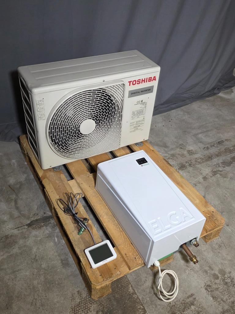 Techneco ELGA hybride warmtepomp Toshiba 3,2 kW, Verwarmen, Timer, Refurbished, 3 snelheden of meer