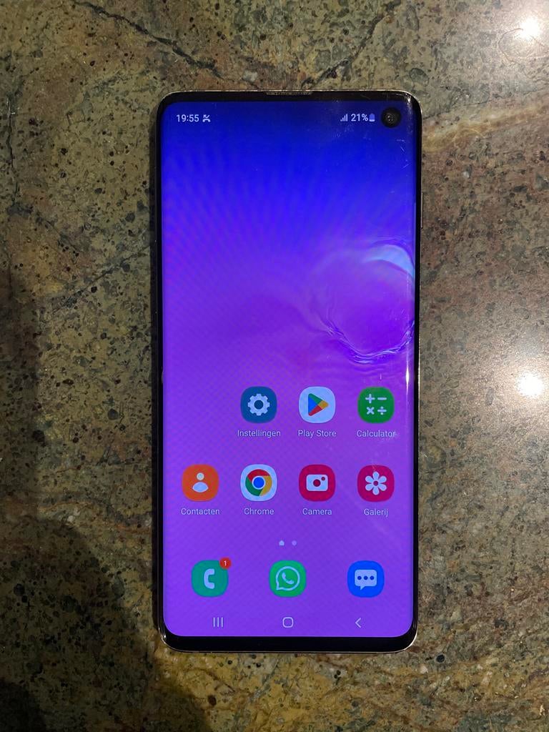 Samsung Galaxy S10 Zwart - 128GB - dual sim, Ophalen, Gebruikt, Zwart, Touchscreen