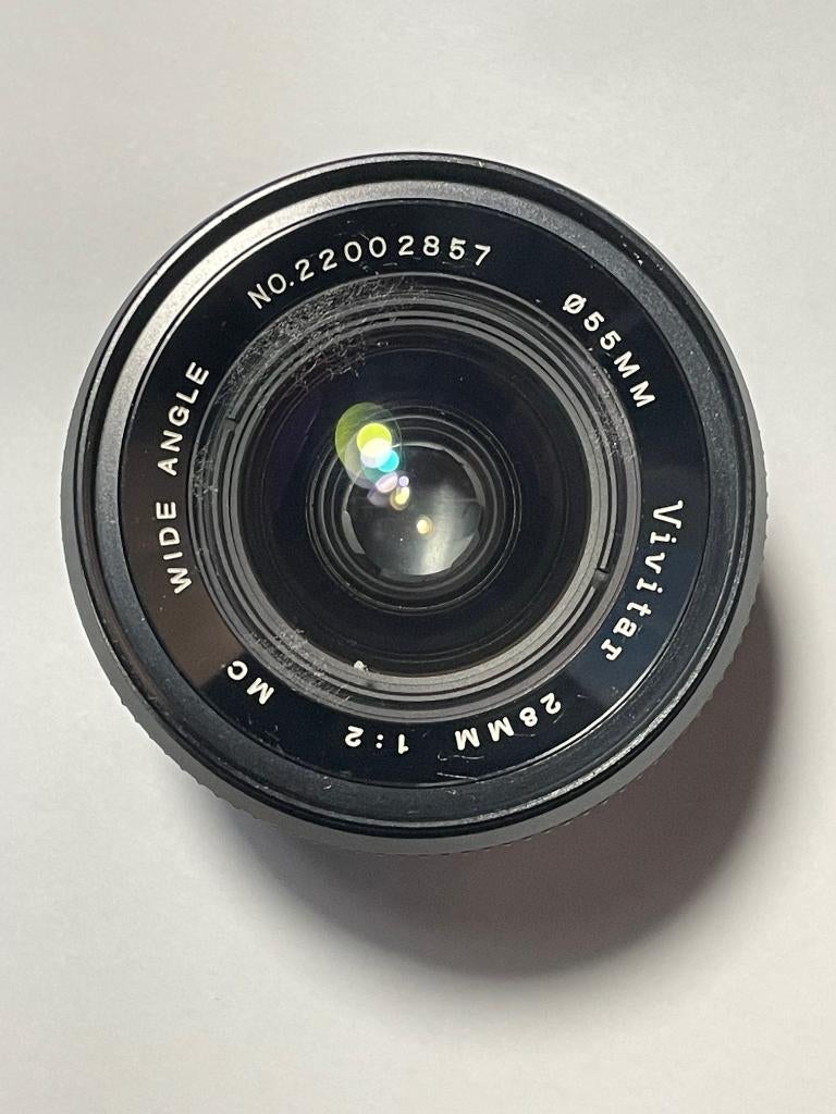 Vivitar 28mm f2 MC (22002857) PK mount (met lichte schimmel), Verzamelen, Fotografica en Filmapparatuur, Ophalen of Verzenden
