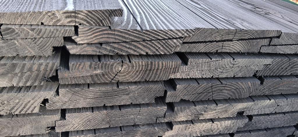 Zweeds rabat zwart, Tuin en Terras, Palen, Balken en Planken, Ophalen, Nieuw, 250 cm of meer, Planken