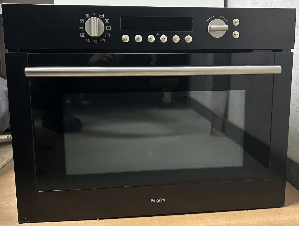 Pelgrim hetelucht oven met magnetronfunctie (45cm) NIEUW, Witgoed en Apparatuur, Ovens, Nieuw, Oven met grill, Inbouw, Draaiplateau