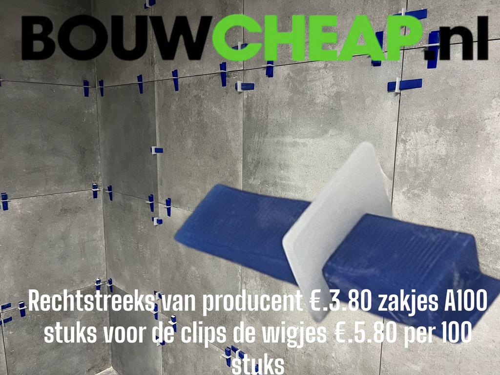 Tegels Levelling systeem door succers verlengd.
