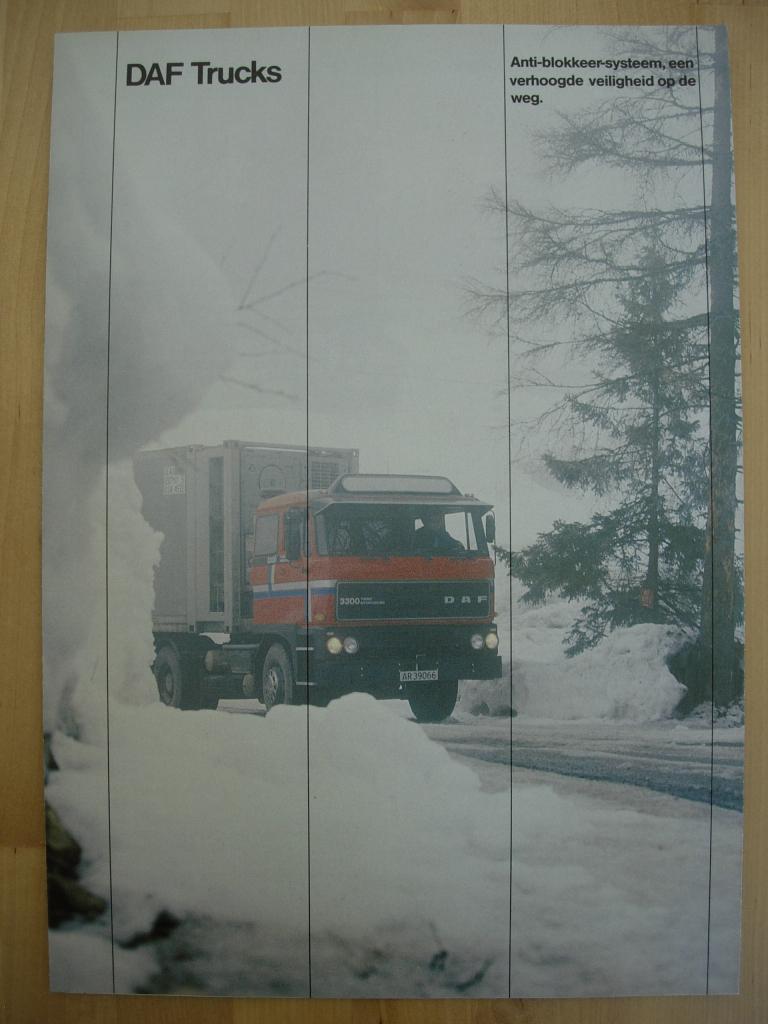 DAF ABS Brochure ca 1982 – NL – 3300 2800 2500 2300 2100, Ophalen of Verzenden, Zo goed als nieuw, Overige merken, DAF