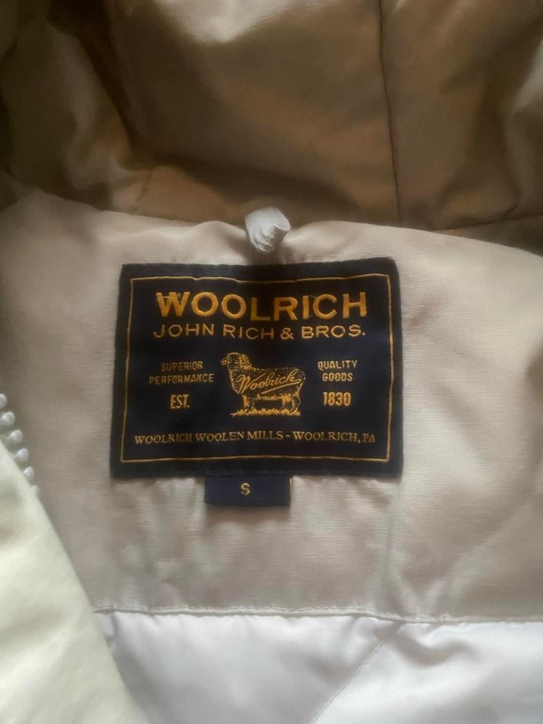 Woolrich Jas Maat S, Ophalen, Gedragen, Maat 46 (S) of kleiner, Beige