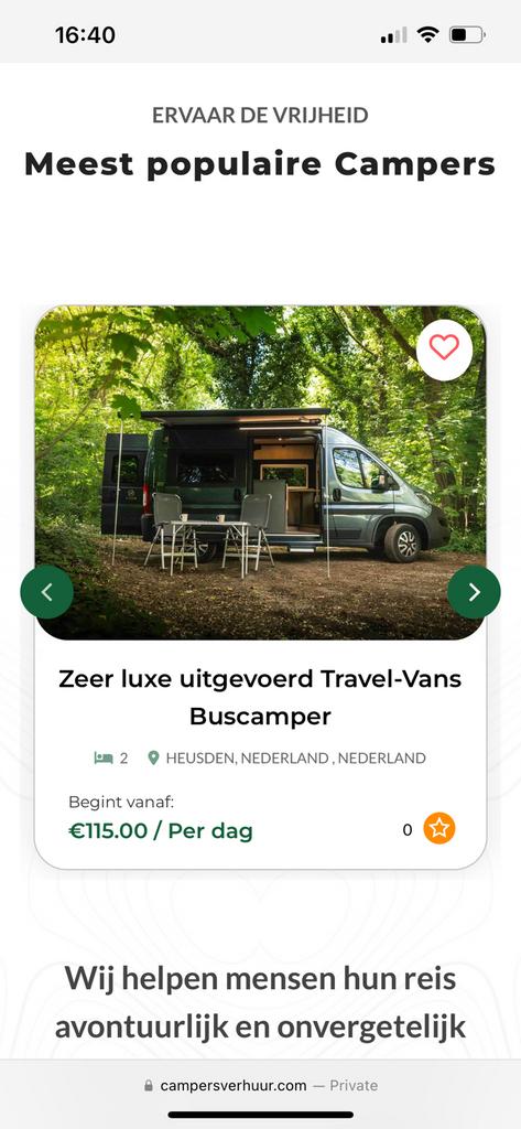 Verdien €8000+ met jouw camper, Particulier, Buscamper of Camperbus, Mercedes-Benz