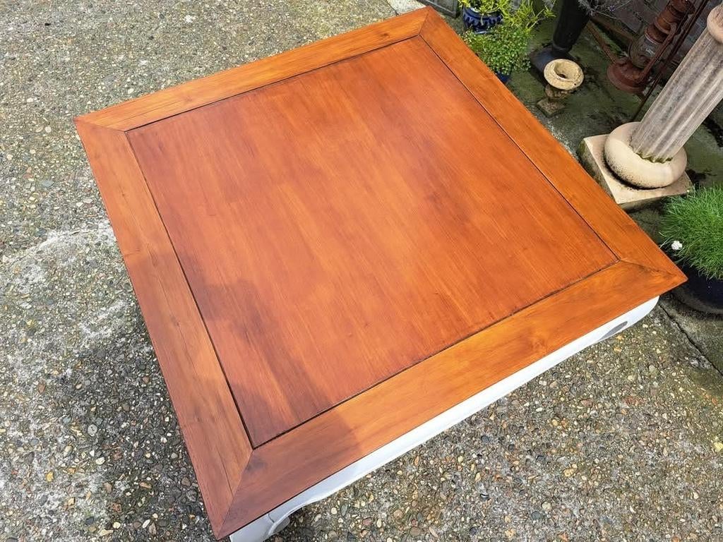Grote oosterse opium tafel. 110x110cm en 45cm hoog., Ophalen, Zo goed als nieuw, Rechthoekig, Minder dan 50 cm