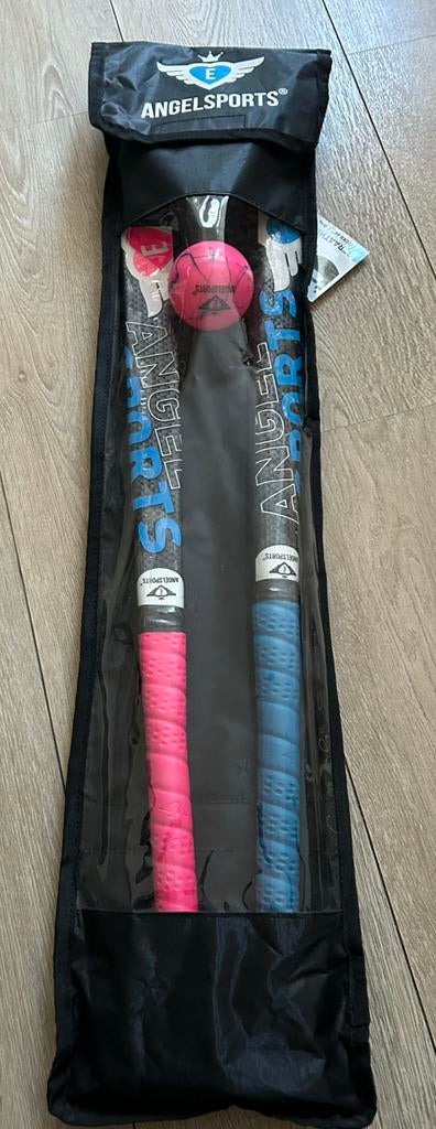 Hockeyset Angelsport 2 sticks 28” bal draagtas (kids 5+), Ophalen, Nieuw, Bal