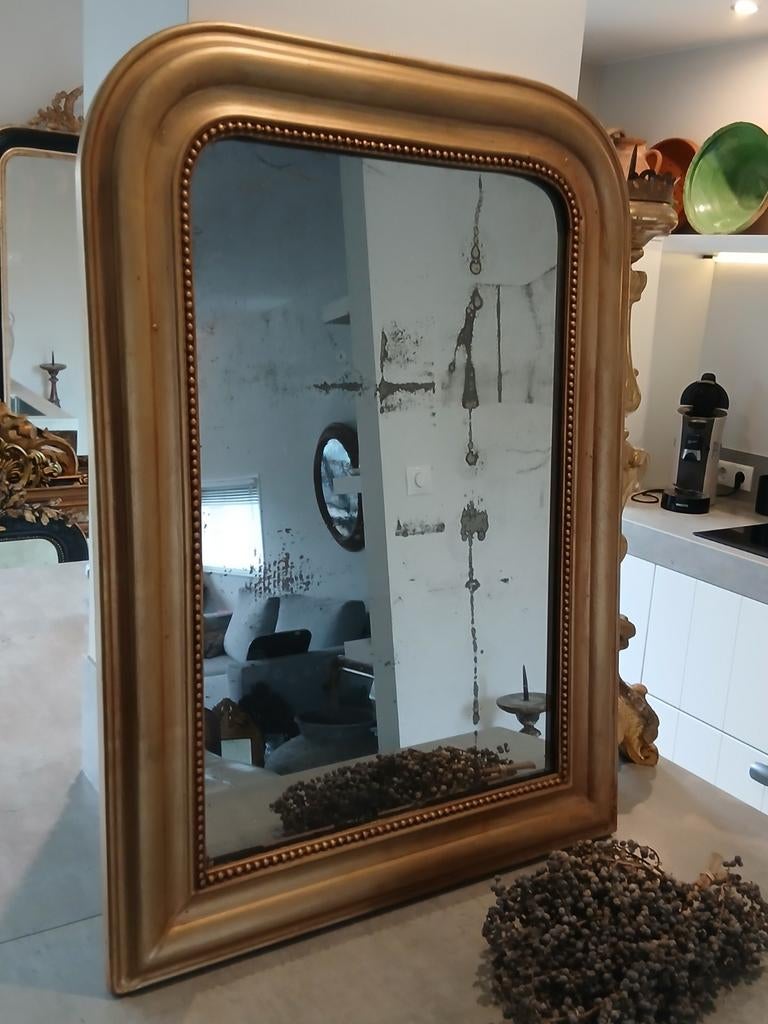 Diverse Antieke Franse Spiegels Kuifspiegels, Antiek en Kunst, Curiosa en Brocante, Ophalen