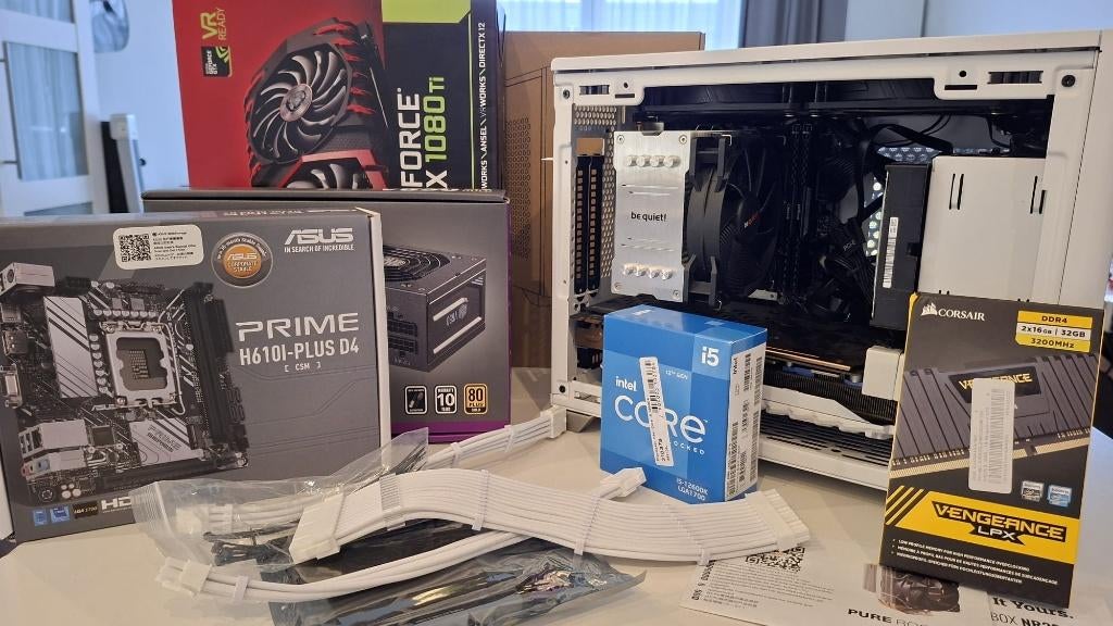 Game PC ITX | i5 12600k | 32gb DDR4 | 1Tb SSD | 1080 TI, Computers en Software, Desktop Pc's, Zo goed als nieuw, 4 Ghz of meer