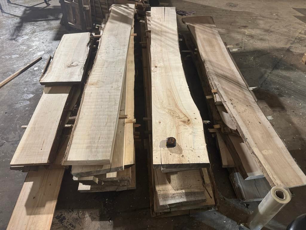 Wandplanken , tv planken schaaldelen etc, Doe-het-zelf en Verbouw, Hout en Planken, Gebruikt, 25 tot 50 mm, 200 tot 250 cm, Plank