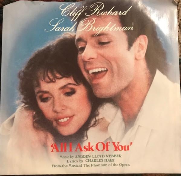 Cliff Richard and Sarah Brightman - All i ask of you, 7 inch, Single, Ophalen of Verzenden, Pop