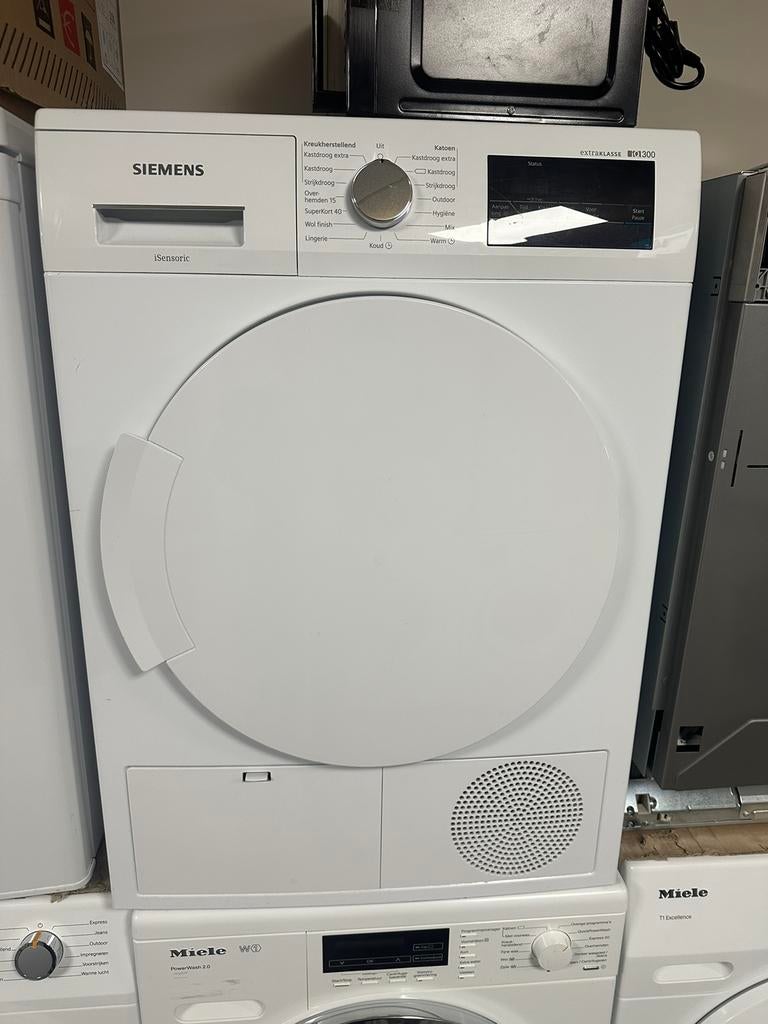 Siemens WT43N209NL/17 IQ300 CondensDroger 8KG Gebruikt, Witgoed en Apparatuur, Wasdrogers, 6 tot 8 kg, Minder dan 85 cm, Bovenlader