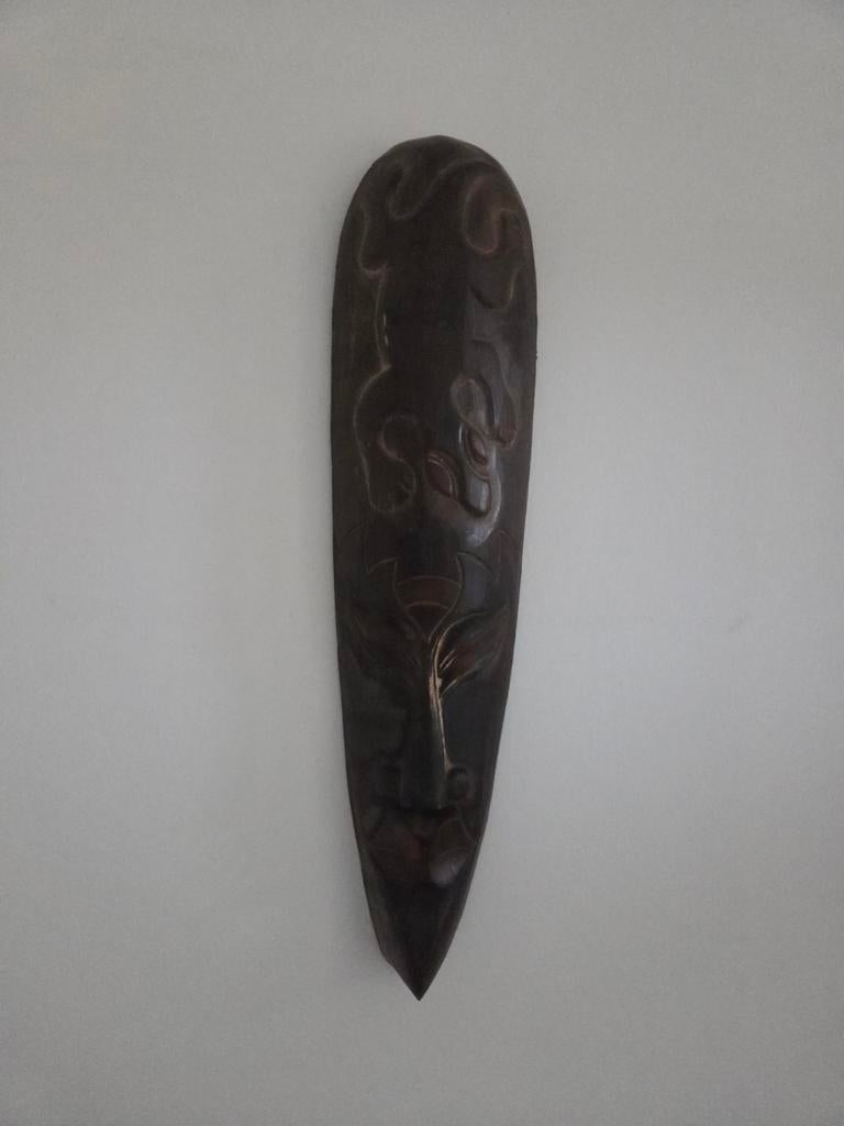 Afrikaans houten masker - Wereldwinkel, Ophalen of Verzenden