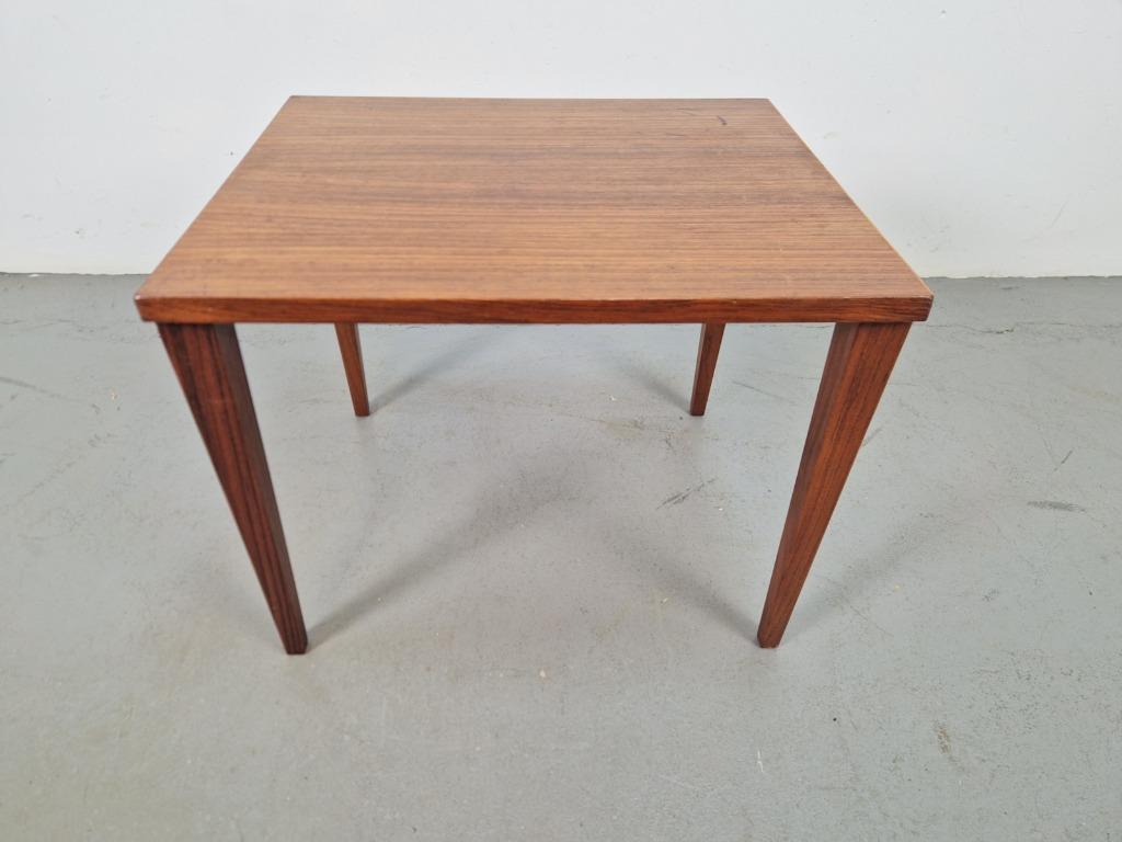 Vintage teak Bijzettafel HM Møbel Denmark 1960 Danish design, Minder dan 45 cm, Minder dan 55 cm, N, Vintage