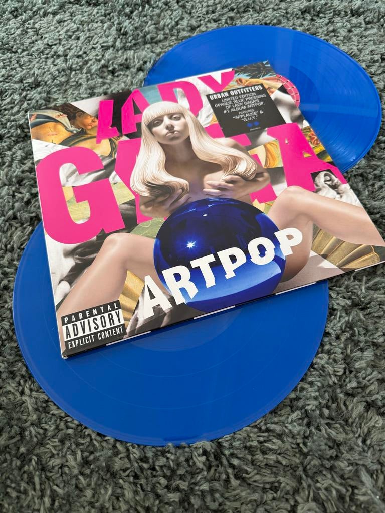 Lady Gaga - Artpop - Blauw Vinyl UO Exclusive, Cd's en Dvd's, Vinyl | Pop, Ophalen of Verzenden, Zo goed als nieuw, 12 inch