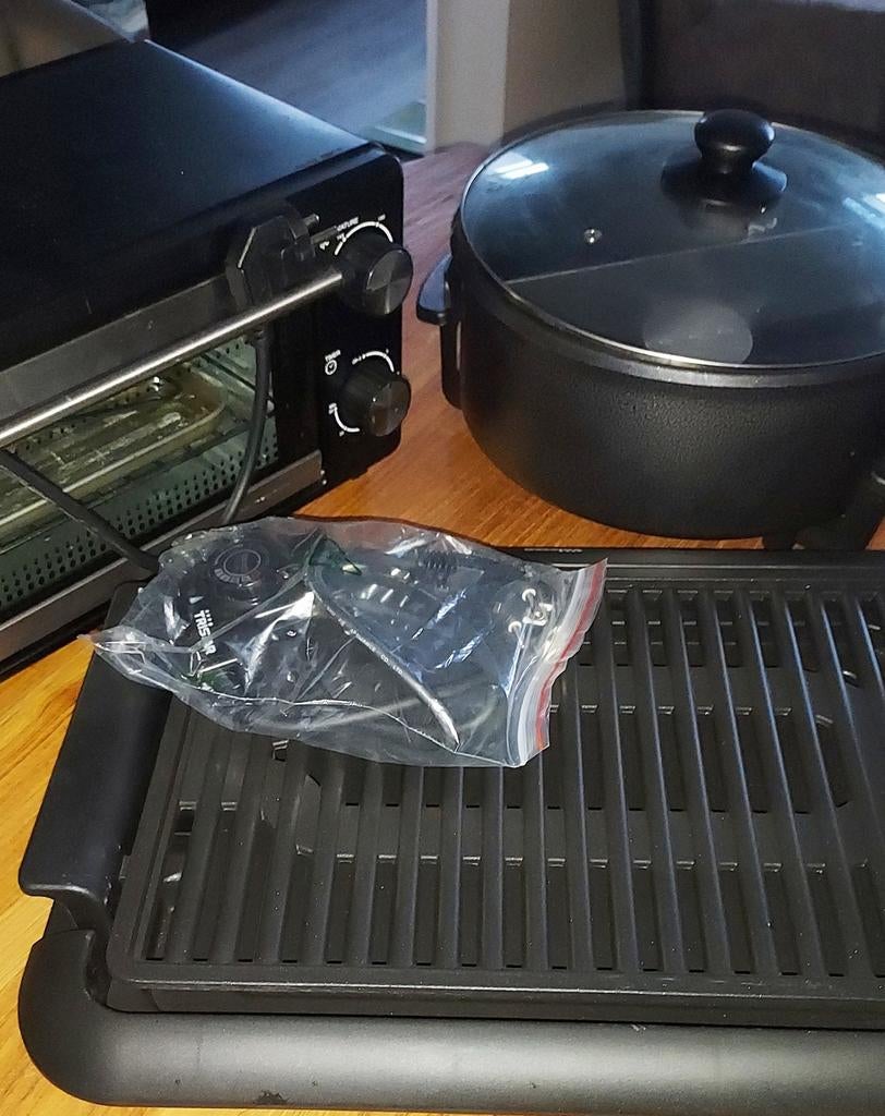Oven, Grillplaat & Elektrische Hapjespan - ZGAN, Ophalen of Verzenden, Zo goed als nieuw, Tafelgrill