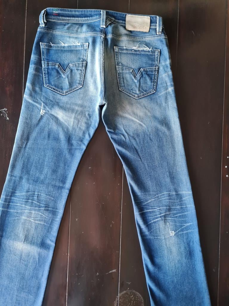 CLASSIC VINTAGE DIESEL LARKEE DNA STRAIGHT STRETCH 32/32!!, Diesel, Blauw, W32 (confectie 46) of kleiner, Ophalen of Verzenden