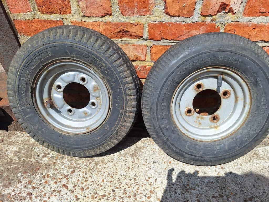 Skelterbanden 400/8 met velg, Ophalen of Verzenden, Gebruikt, Overige merken