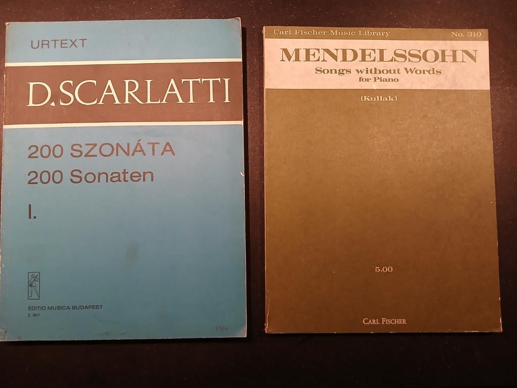 Scarlatti (Sonates) en Mendelssohn (Songs without words), Muziek en Instrumenten, Gebruikt, Klassiek, Ophalen of Verzenden, Artiest of Componist
